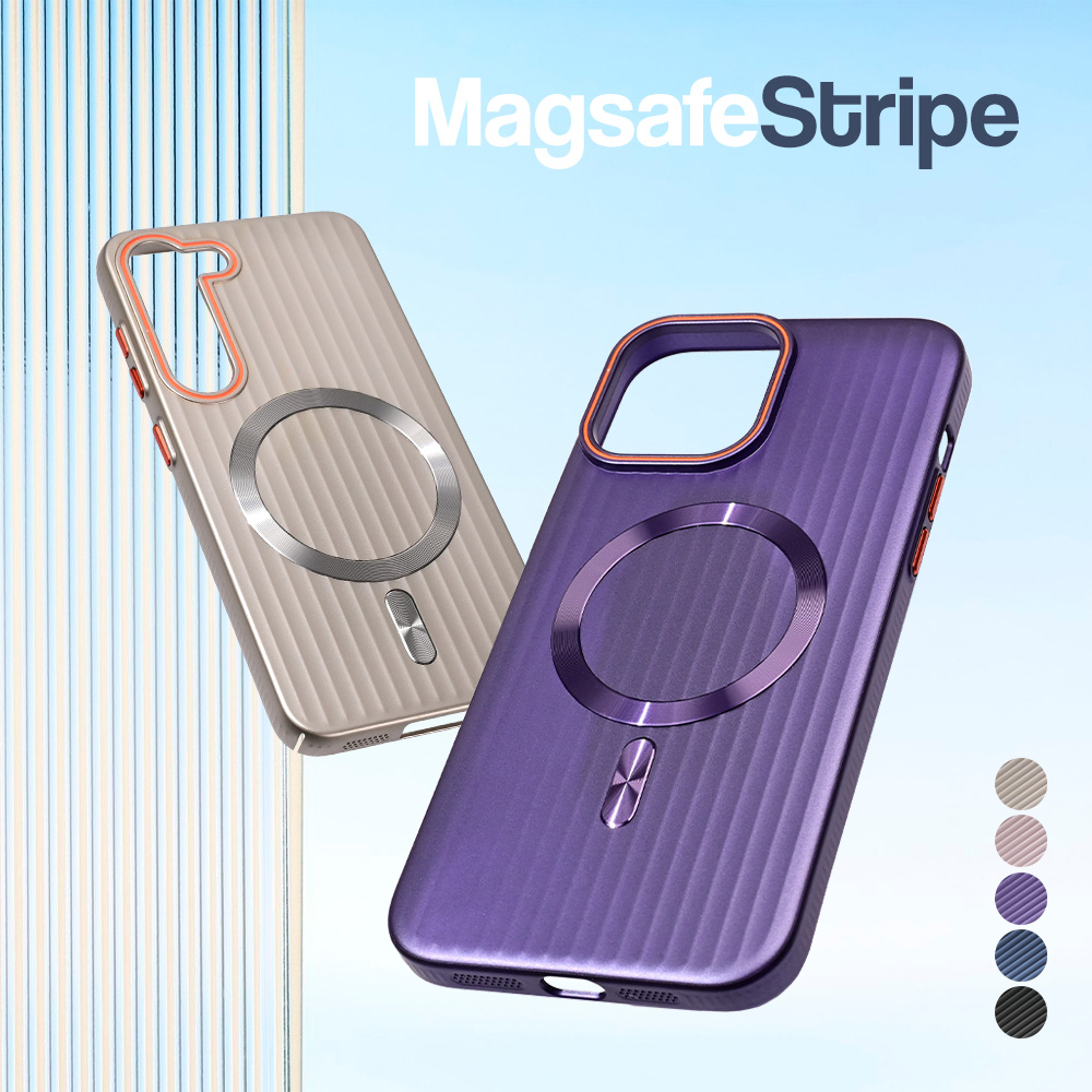 Maska Magsafe Stripe za iPhone 16 Pro Max 6.9 ljubicasta - Slika 2