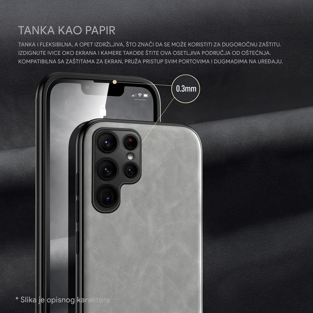 Maska OLGE za Honor X8b/X8c crna - Slika 2