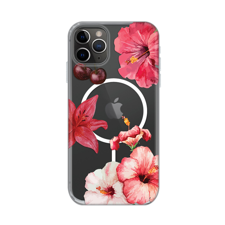 Maska Print Magsafe za iPhone 11 Pro Max 6.5 Hibiscus