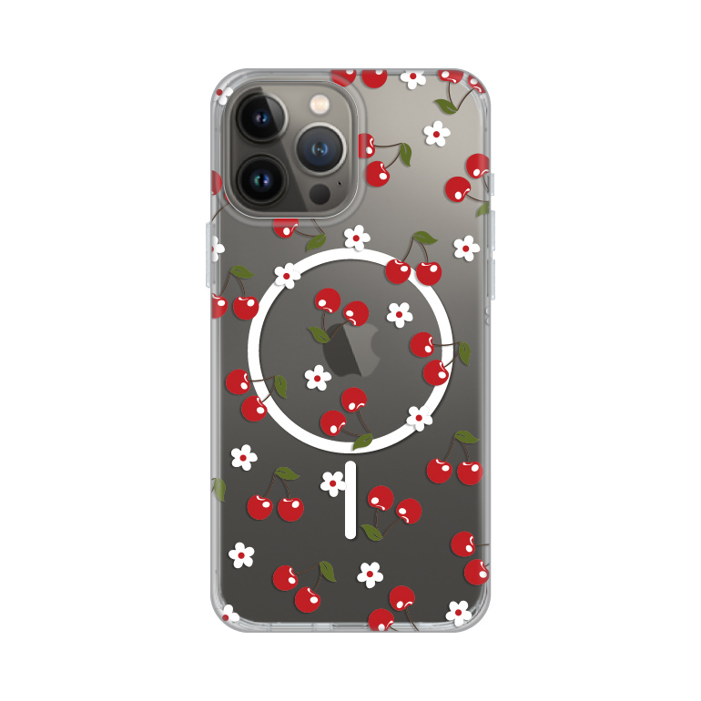 Maska Print Magsafe za iPhone 13 Pro Max 6.7 Cute Cherries