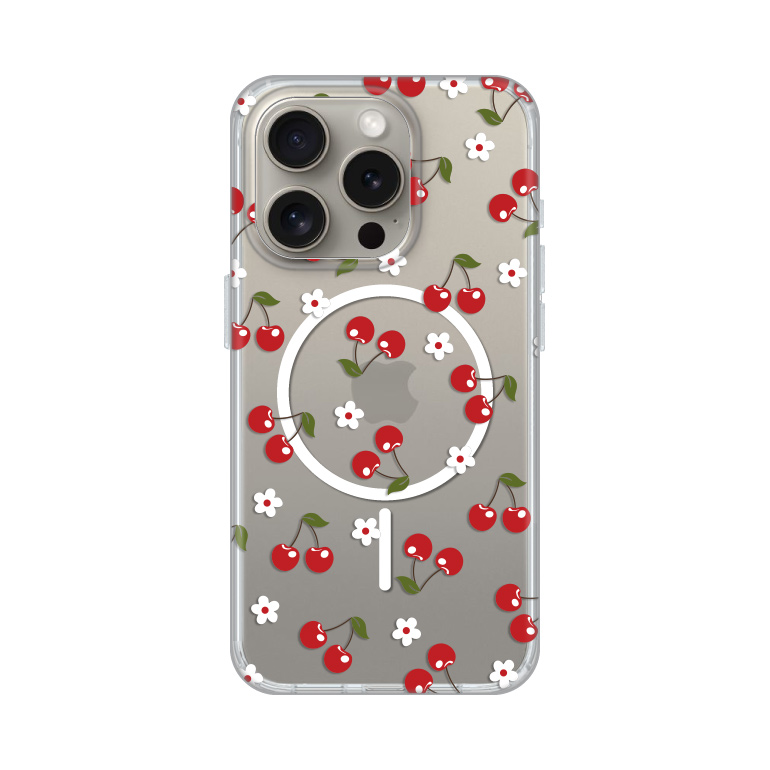 Maska Print Magsafe za iPhone 15 Pro 6.1 Cute Cherries