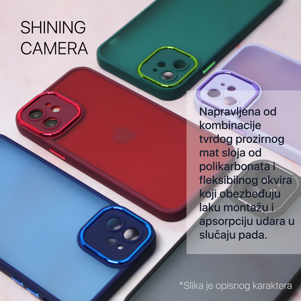 Maska Shining Camera za Xiaomi Redmi A3 crna - Slika 2