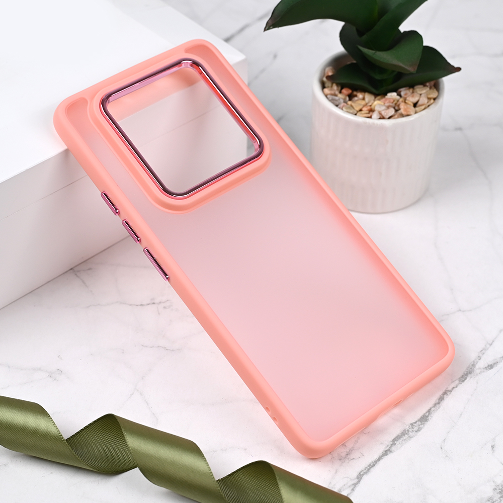 Maska Shining Camera za Xiaomi Redmi Note 14 Pro 5G roze