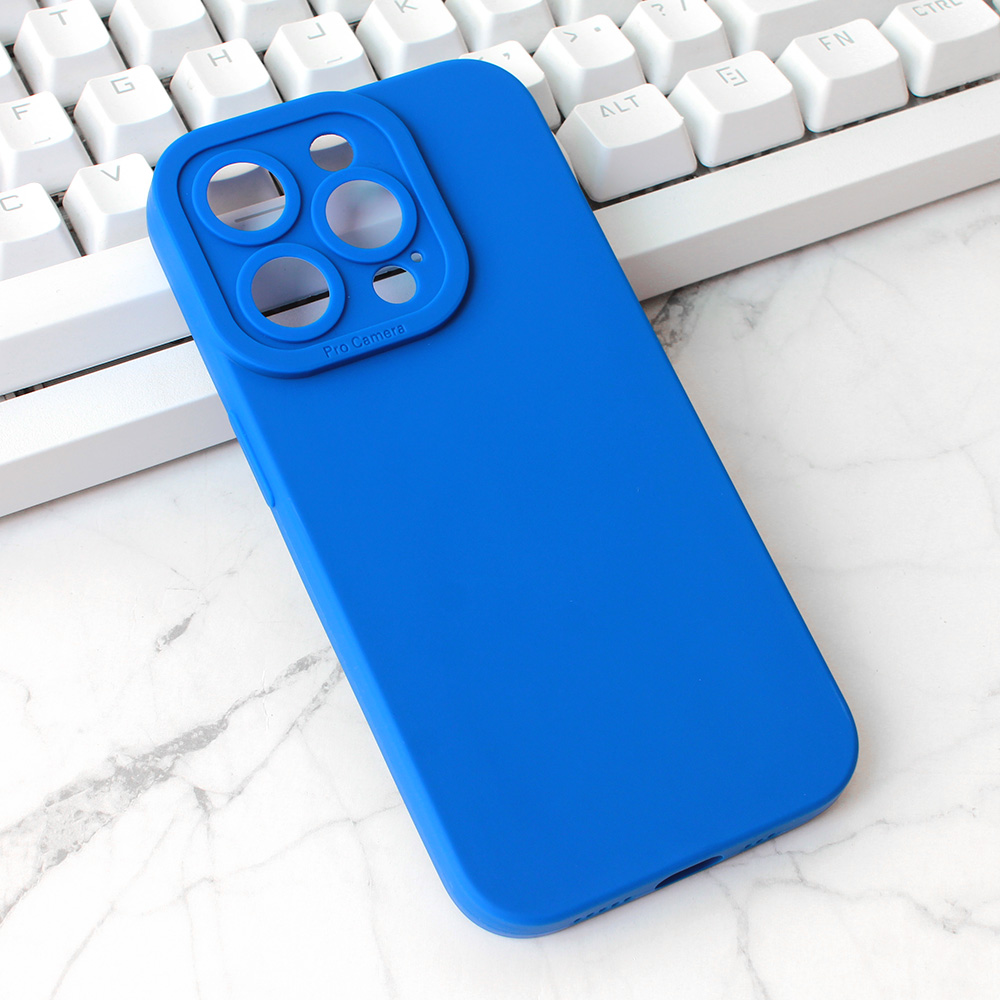 Maska Silikon Pro Camera za iPhone 15 Pro 6.1 tamno plava