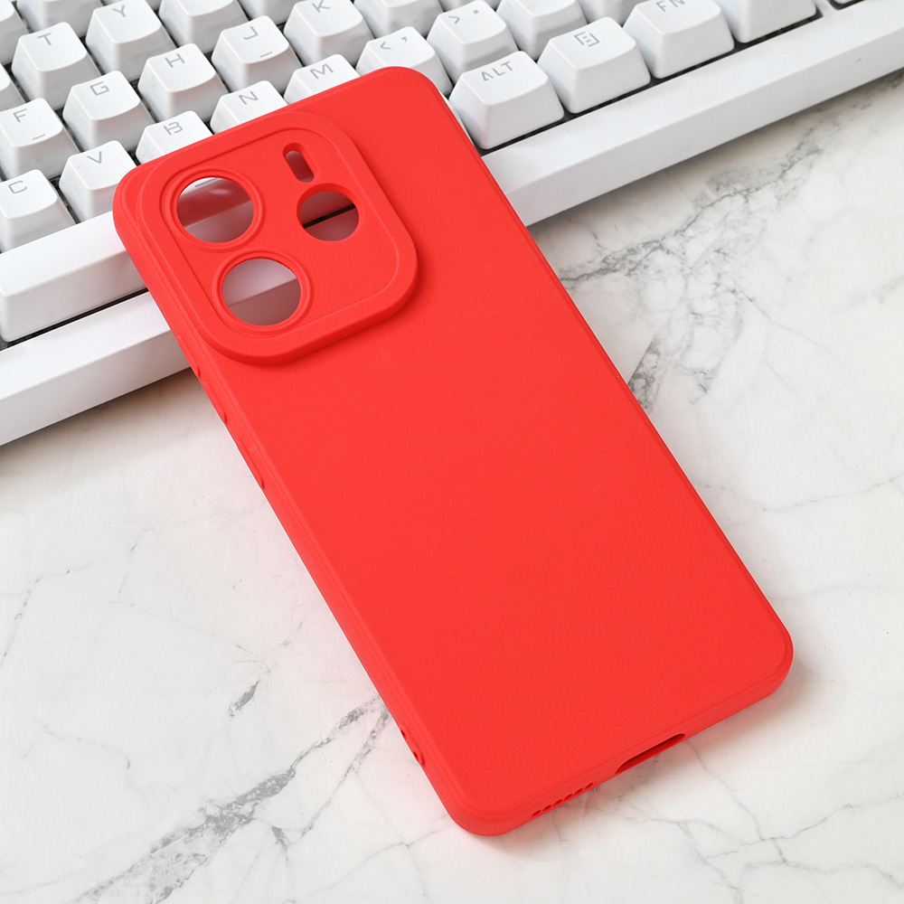 Maska Silikon Pro Camera za Xiaomi Redmi Note 14 5G crvena