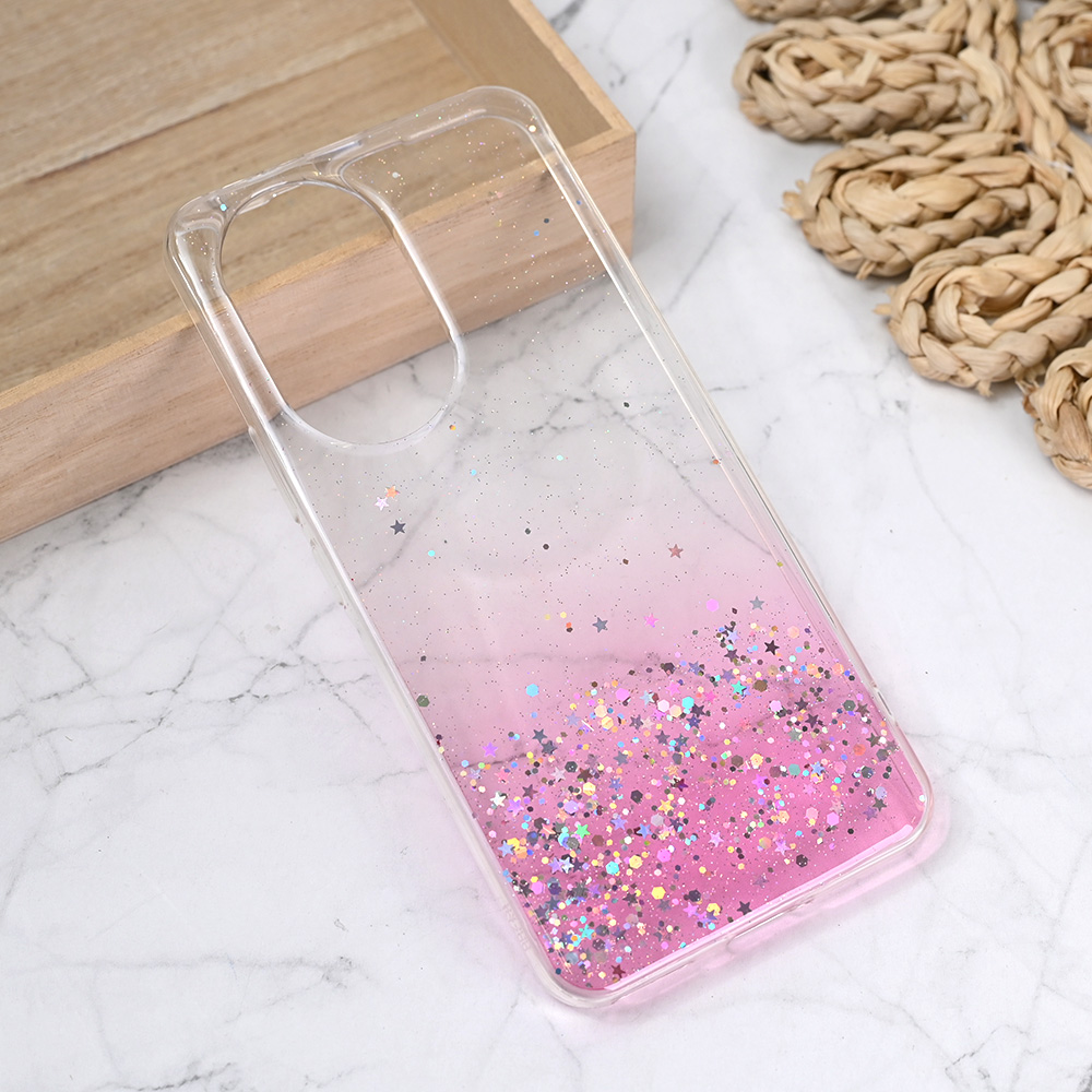Maska Silikonska Glitter za Honor 200 roze
