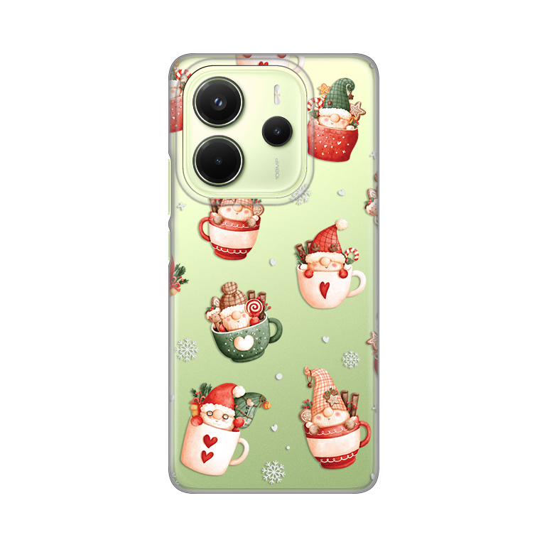 Maska Silikonska Print za Xiaomi Redmi Note 14 4G (SRB) Ho Ho Ho