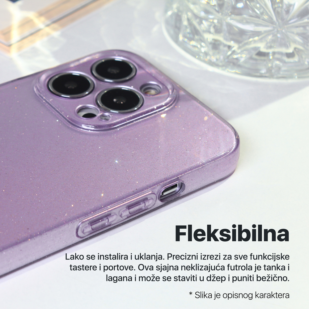 Maska Sparkle Dust za iPhone 13 Mini 5.4 pink - Slika 3