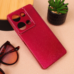 Maska Sparkle Dust za Xiaomi Redmi Note 13 Pro 4G bordo