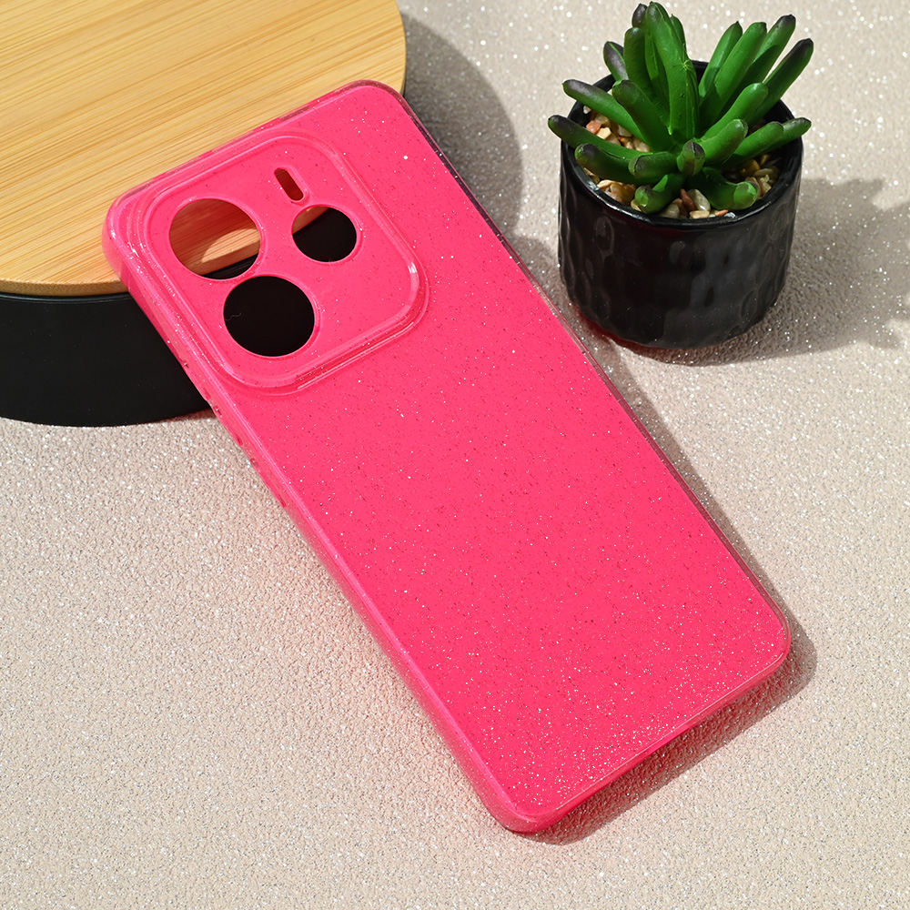 Maska Sparkle Dust za Xiaomi Redmi Note 14 5G pink