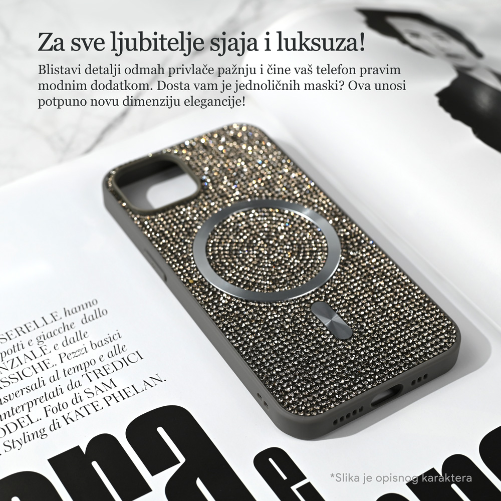 Maska Magsafe Glam za iPhone 16 Plus 6.7 zelena - Slika 2