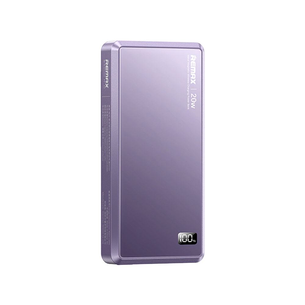 Power Bank MagSafe REMAX Aurora FP-36 PD 20W + wireless 15W 5000mAh ljubicasti