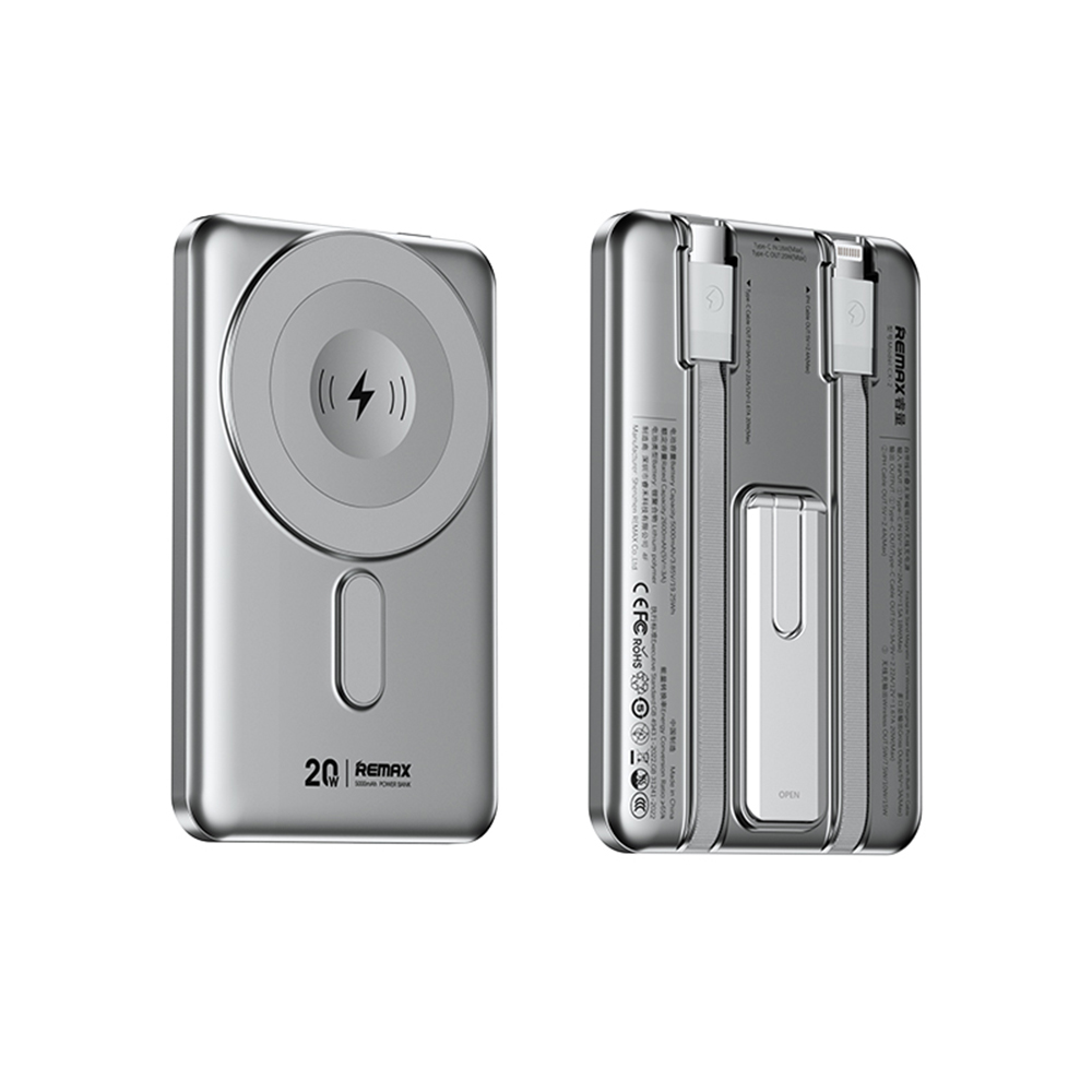 Power Bank Magsafe REMAX CX-1 15W 5000mAh srebrni