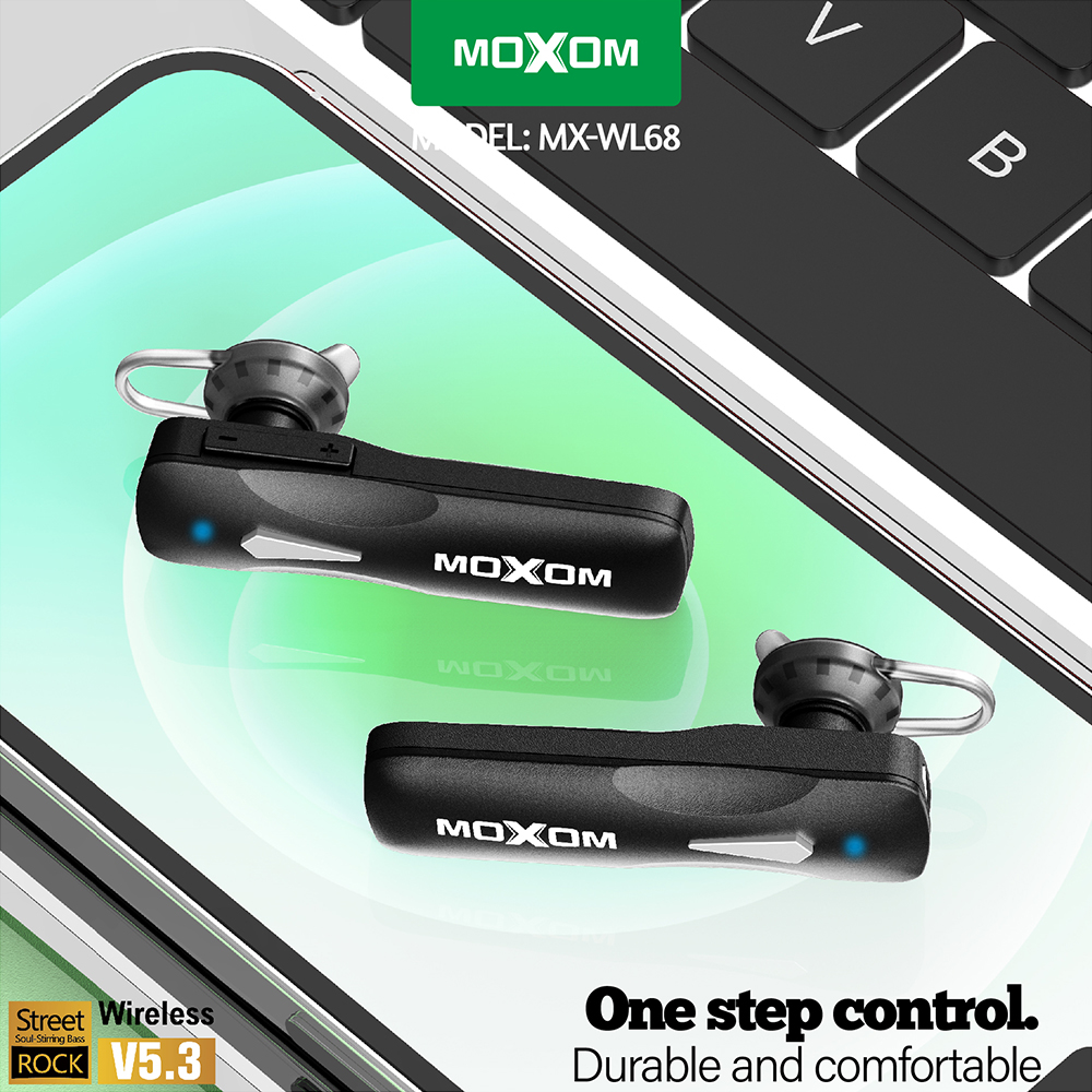 Bluetooth headset (slusalica) Moxom MX-WL68 crna - Slika 3