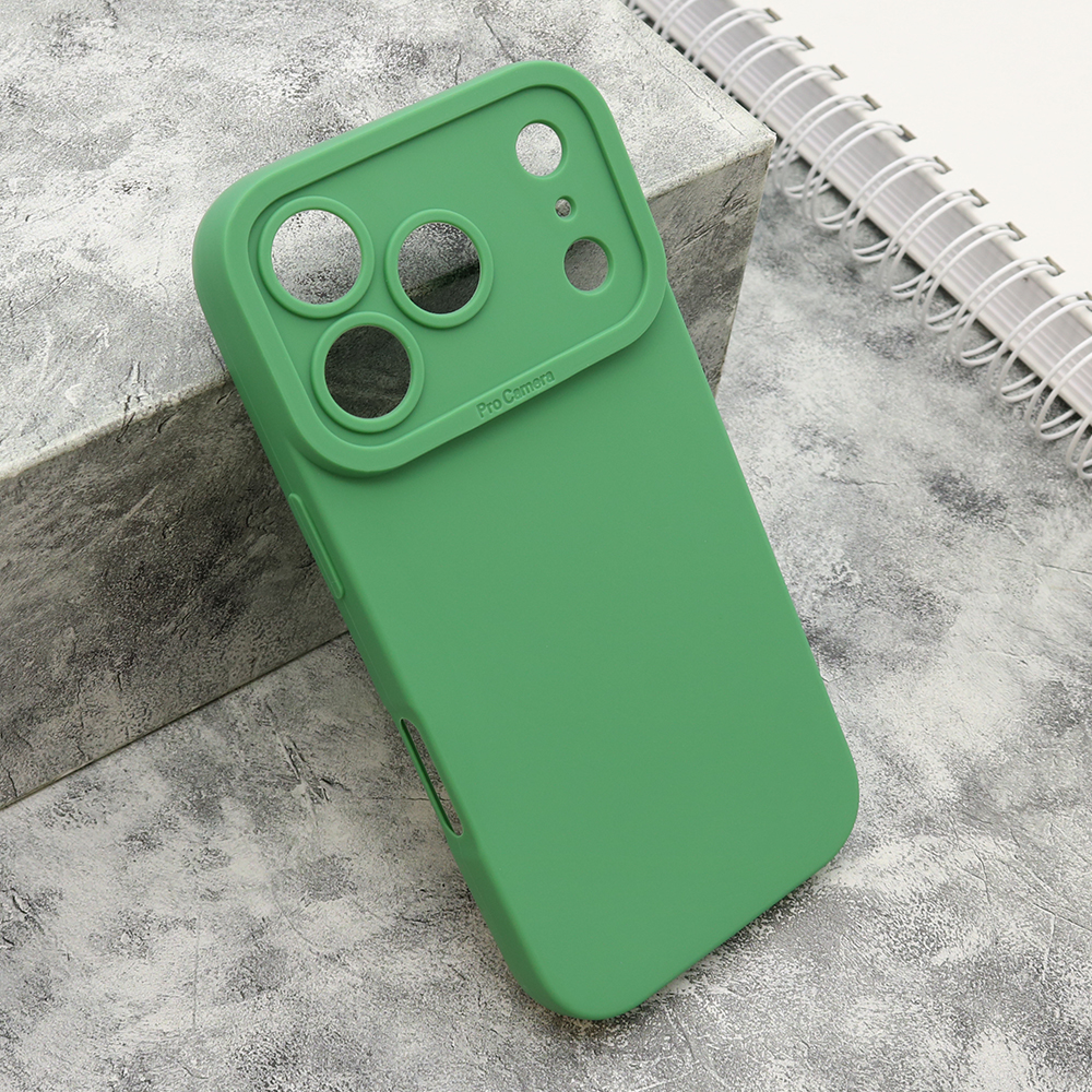 Futrola Silikon Pro Camera za iPhone 17 Pro (6.3)/iPhone 18 Pro (6.3) tamno zelena