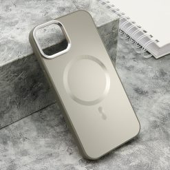 Futrola COLOR METAL MagSafe za iPhone 13 (6.1) srebrna (small camera)