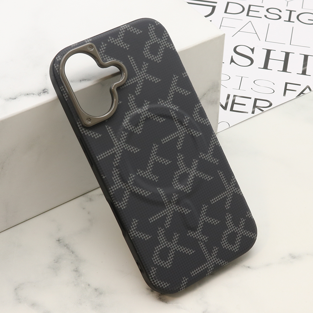Futrola MONOGRAM MagSafe za iPhone 16 (6.1) crna