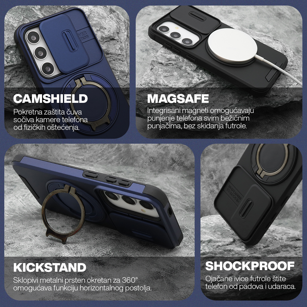 Futrola DEFENDER CAMSHIELD za Samsung F976B Galaxy Z Fold 8 Ultra 5G plava - Slika 2