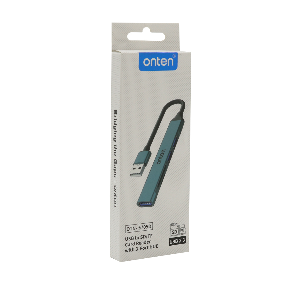 Hub USB 2.0 sa 3 porta + citac SD kartica (OTN-5705D) Onten - Slika 3