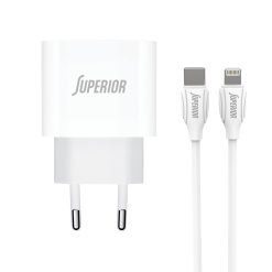Kucni punjac Comicell Superior CO-DC56 Fast PD 20W 3A Type C na Lightning beli (CERT)