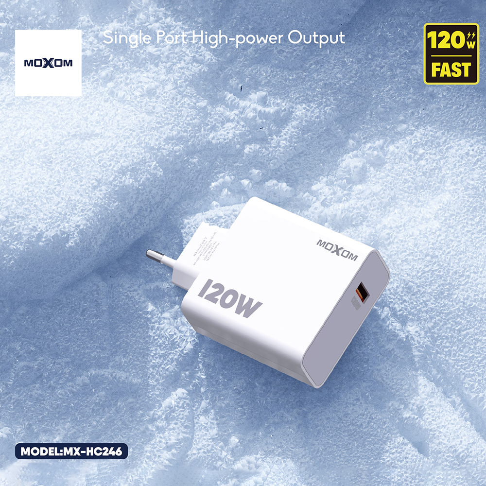 Kucni punjac Moxom MX-HC246 120W 6A Type C beli - Slika 2