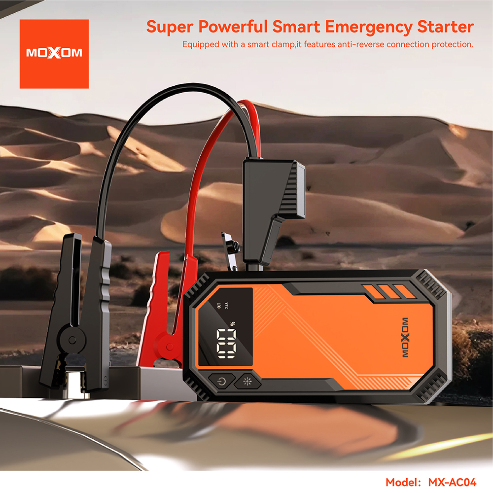 Starter sa power bankom Moxom MX-AC04 narandzasta - Slika 3