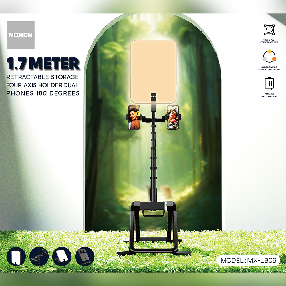 Drzac i LED svetlo MOXOM MX-LB09 crno - Slika 2