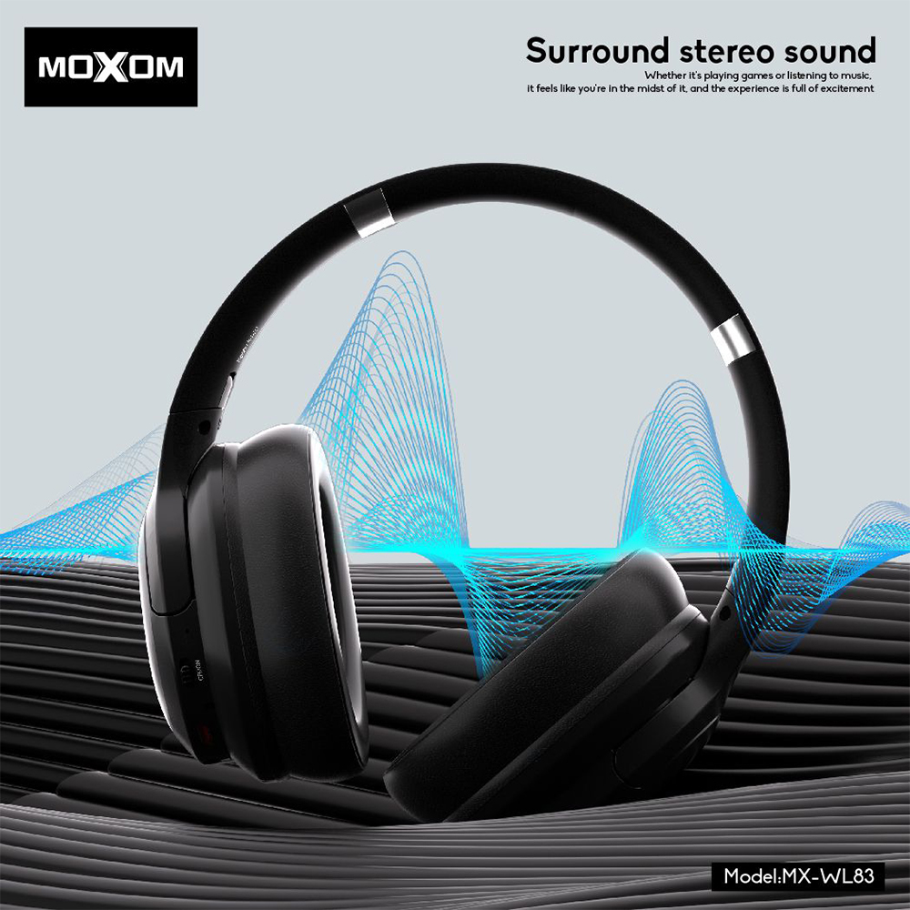 Slusalice bluetooth Moxom MX-WL83 crne - Slika 2