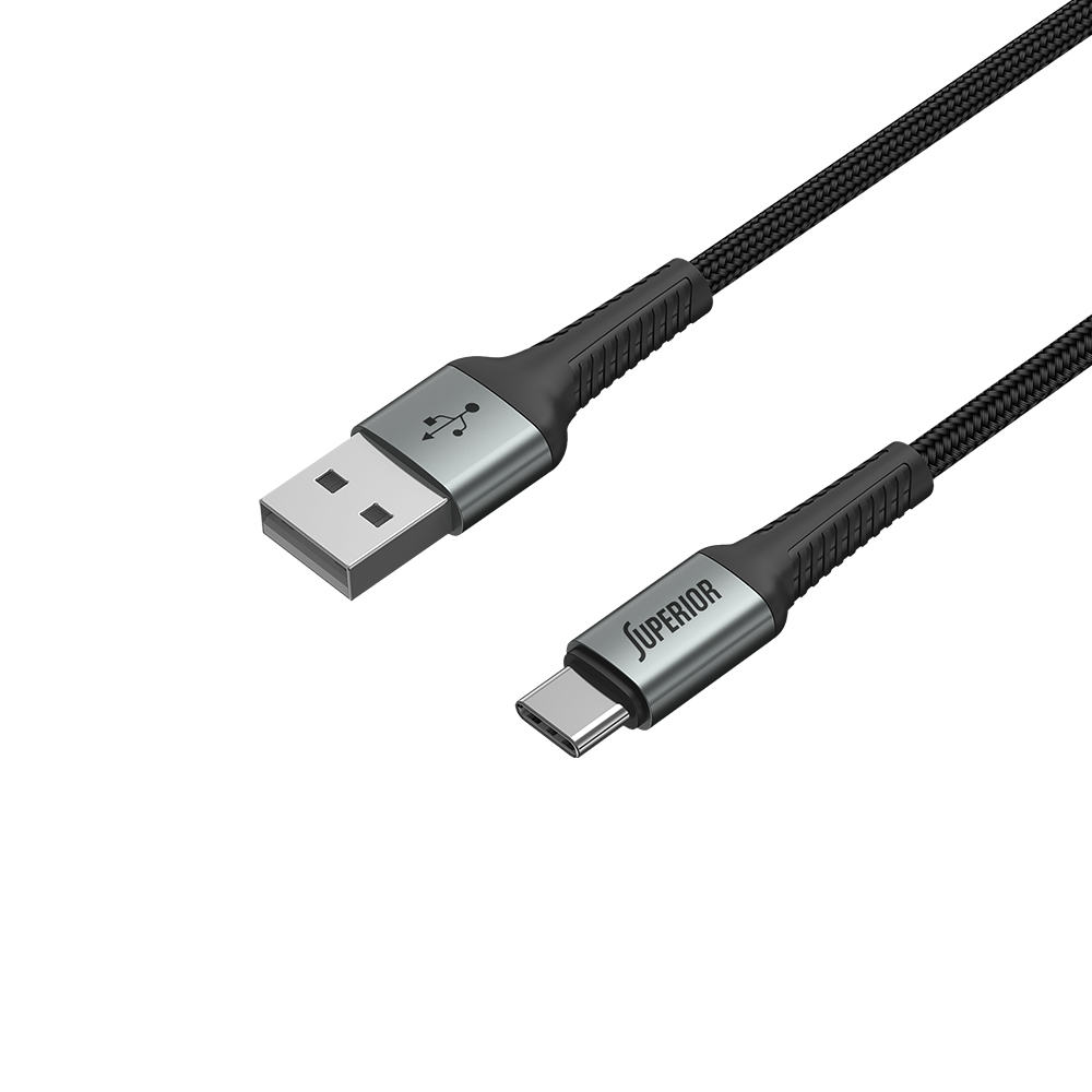 USB data kabal Superior SU-K104 Fast 18W 2A USB A na Type C 1m crni - Slika 2