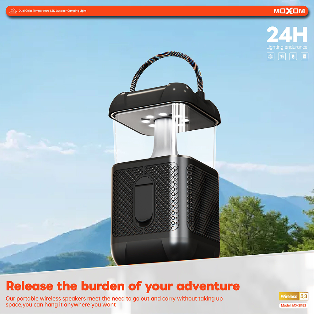 Zvucnik bluetooth Moxom 15W MX-SK82 crni - Slika 2