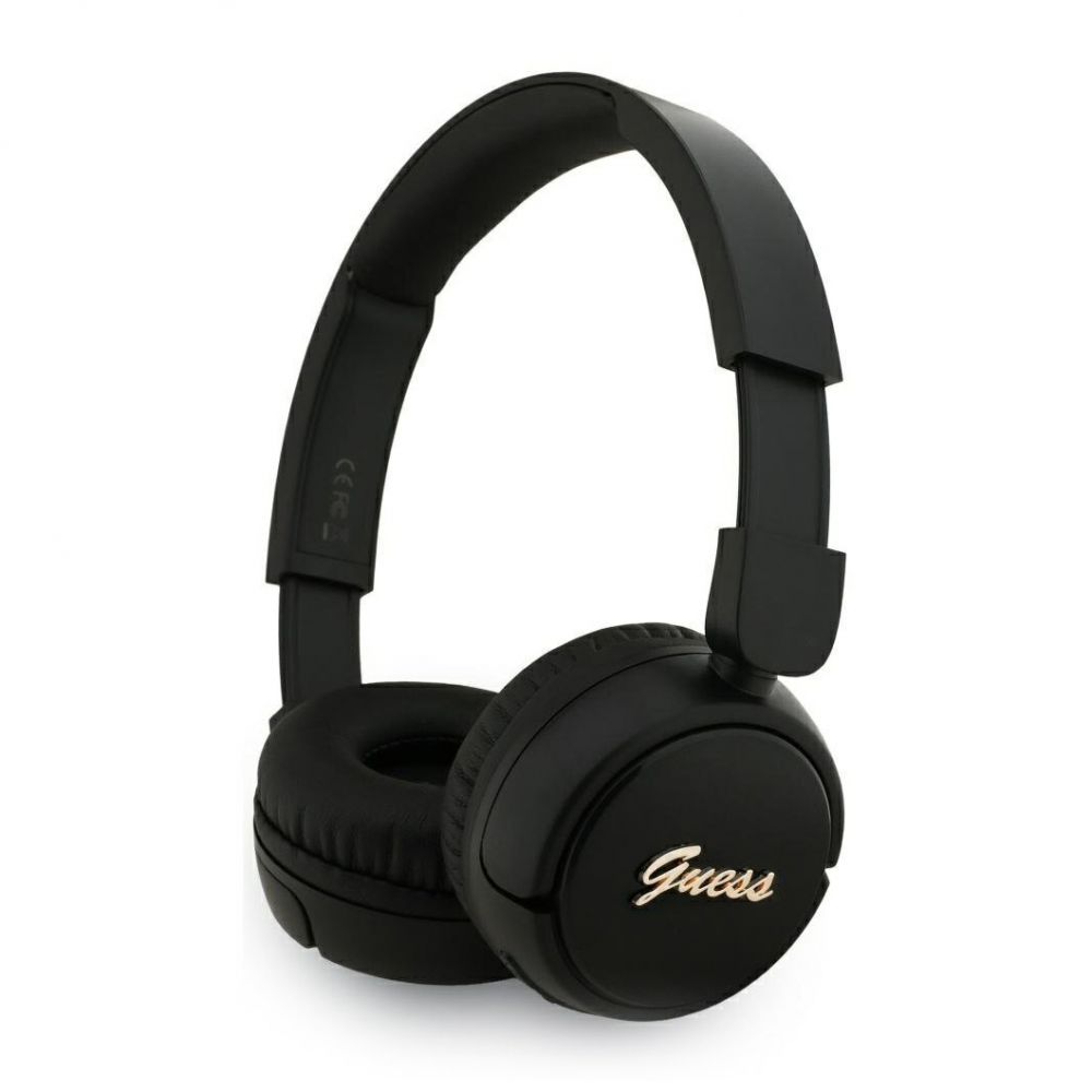 Bluetooth slusalice Guess Script Metal Logo crne (GUBHV6SCK)