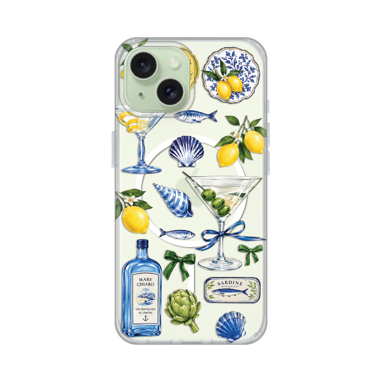 Maska Print Magsafe za iPhone 15 6.1 Mediterranean Martini