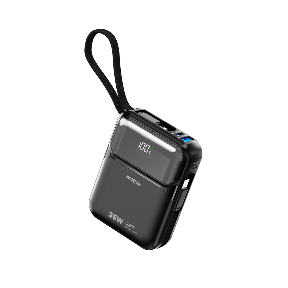 Power Bank Moxom Mini Turbo MX-PB209 35W Fast charging 10000mAh crni