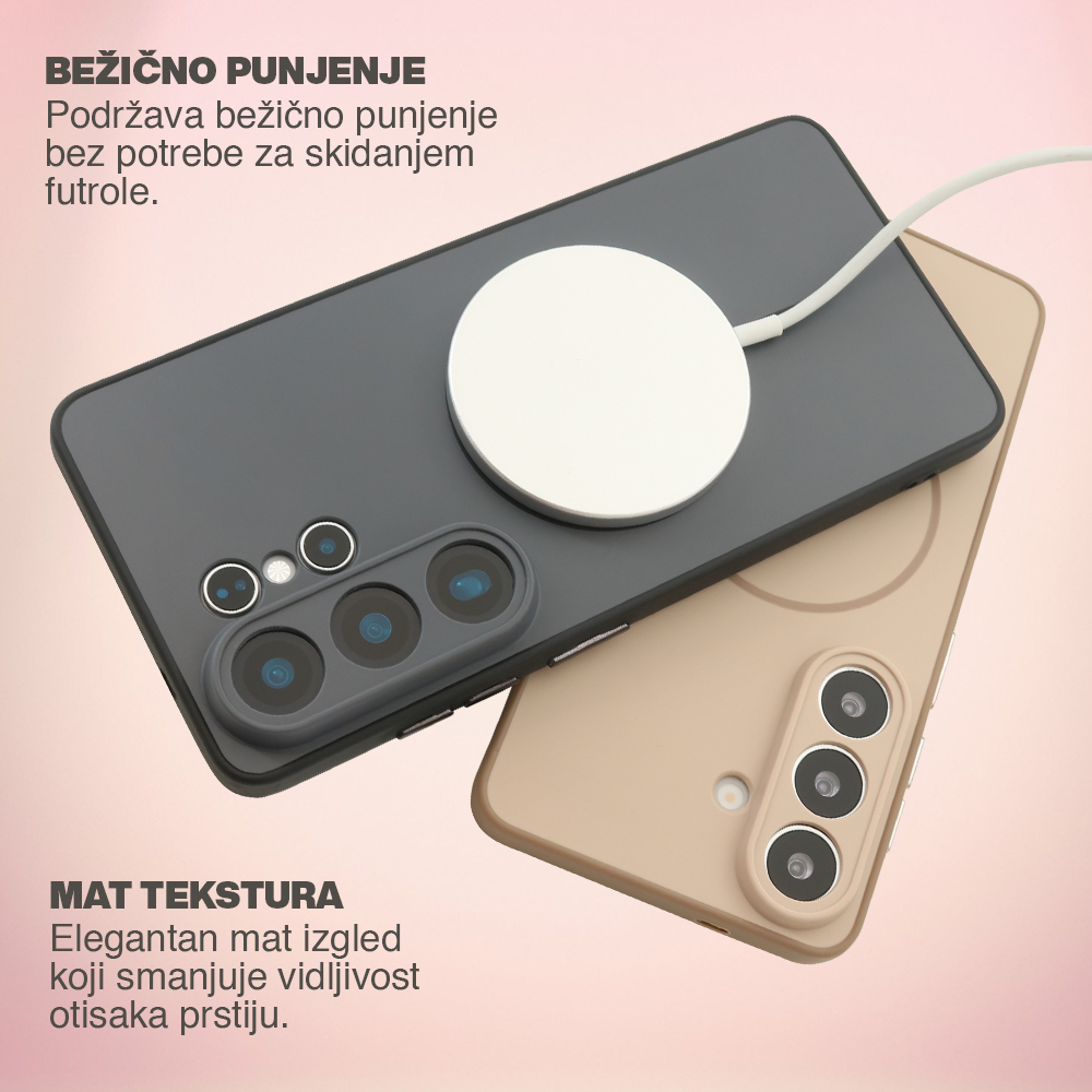 Futrola MagSafe MATTE LINE za Samsung A566B Galaxy A56 5G plava - Slika 2