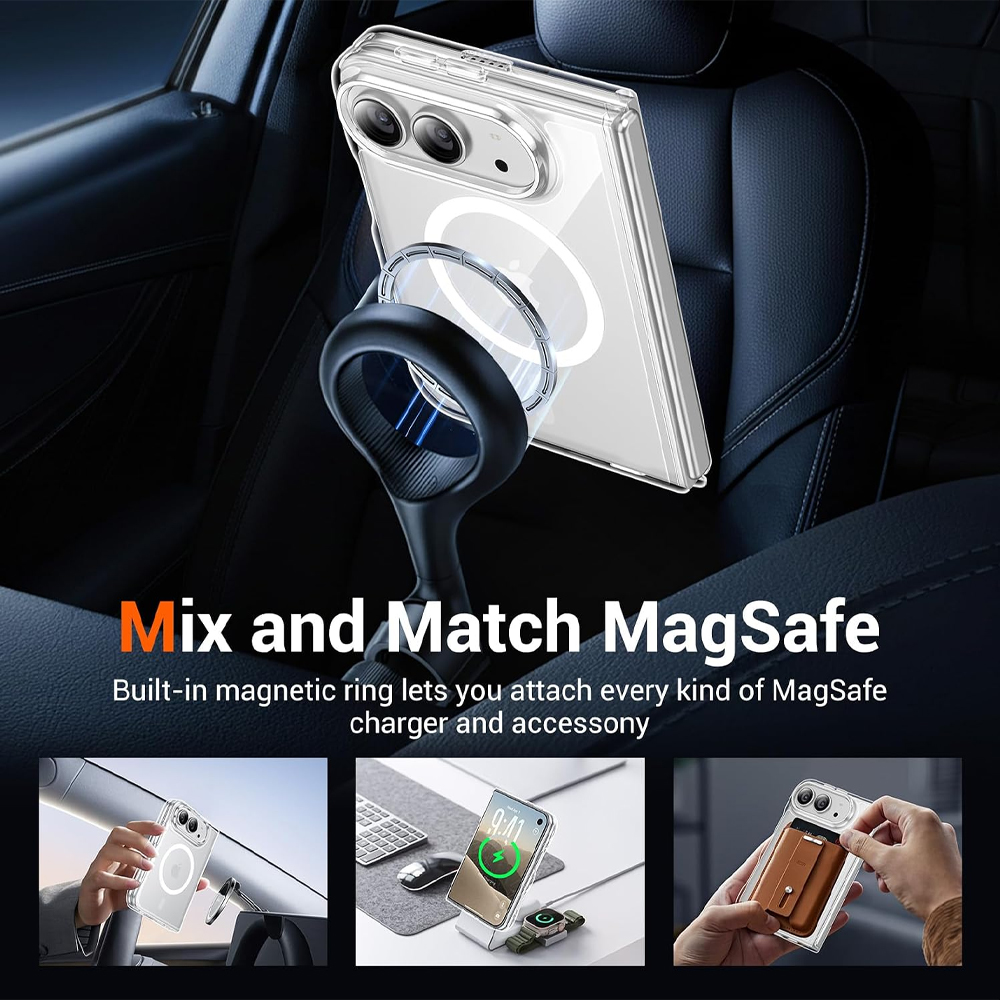 Futrola TRANSPARENT MagSafe za iPhone DUO providna - Slika 2