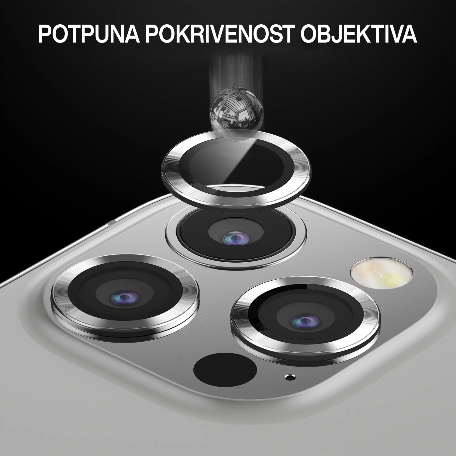 Zaštita kamere RING za iPhone 15 Pro Max (6.7) plava - Slika 2