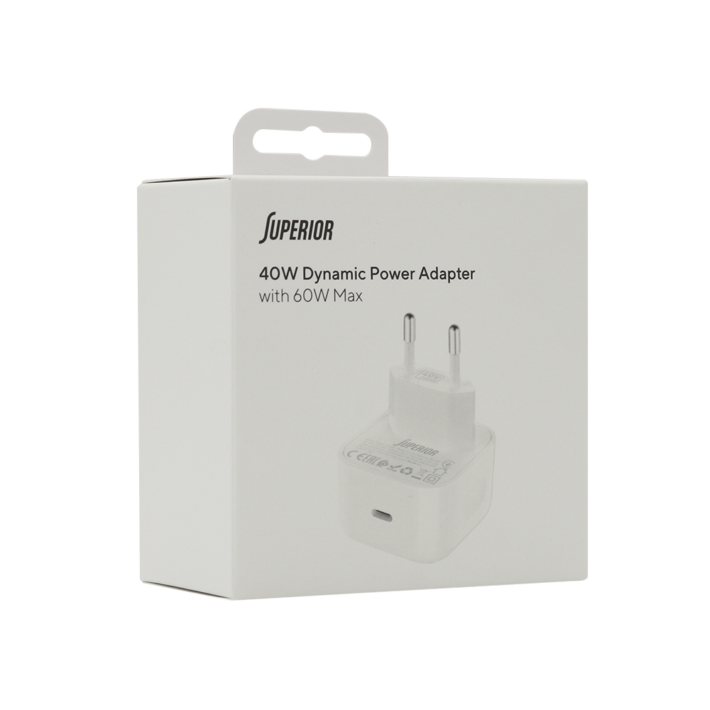Kuciste punjaca Superior SU-2701 40W Dynamic Power Adapter 60W Max belo - Slika 3