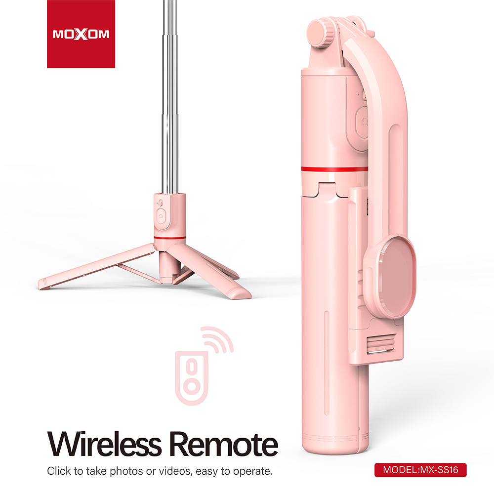Selfie drzac/tripod Moxom MX-SS16 pink - Slika 2