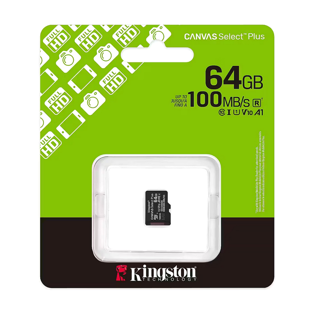 Memorijska kartica Kingston Select Plus Micro SD 64GB Class 10 UHS U1 / V10 150MB/s