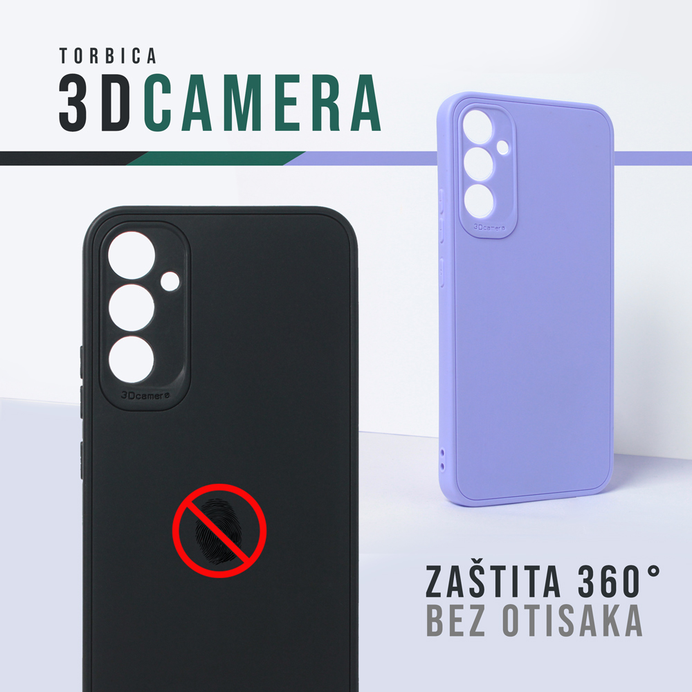 Maska 3D Camera za Samsung A085 Galaxy A08 crna - Slika 2