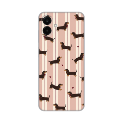 Maska Silikonska Print Skin za Samsung A075F/A077F/A085F Galaxy A07/A07s/A08 Dachshunds Love