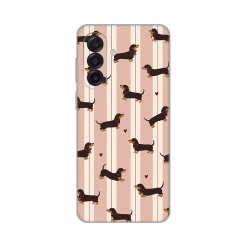 Maska Silikonska Print Skin za Samsung A175F/A185F Galaxy A17/A18 Dachshunds Love